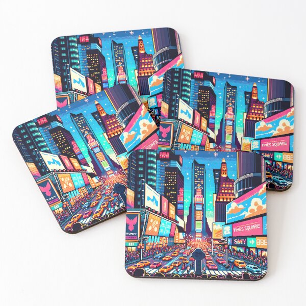 Artikelvorschau, Times Square Pixel Art New York entworfen und verkauft von unrealartwork.