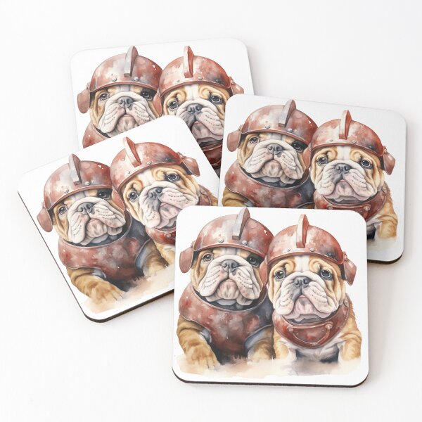 Artikelvorschau, Niedlicher Bulldoggen-Welpenhund // Bulldog0-Welpen-niedliches Design // Bulldoggen-Hundematten, niedliche Welpen-Haustierhalstücher, Welpen-süßes Hundeposter entworfen und verkauft von SMARTKIT DESIGNAGENCY.