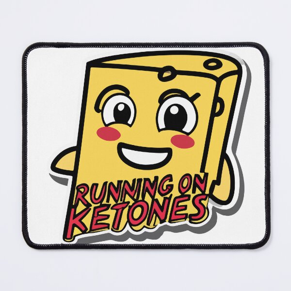 Item preview, Running on Ketones - Cheesy Fitness Motivation designed and sold by NiftyWrx.