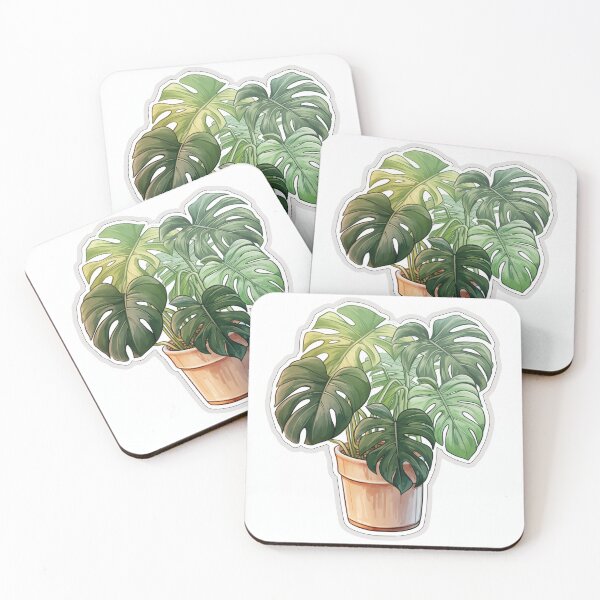 Item preview, Monstera plant flower art  designed and sold by holo 2000.