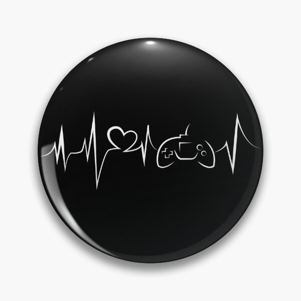 Item preview, Heartbeat pulse ecg gamer gaming control pad symbol graphic icon designed and sold by AndreMi.