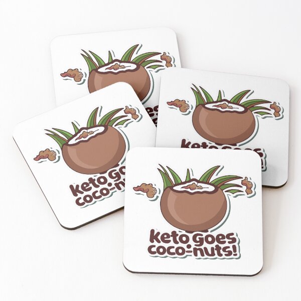 Item preview, Keto Goes Coco-Nuts Comic Style Design designed and sold by NiftyWrx.
