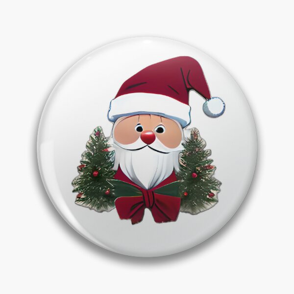 Item preview, Santa's Confused Badge designed and sold by Pamilya.