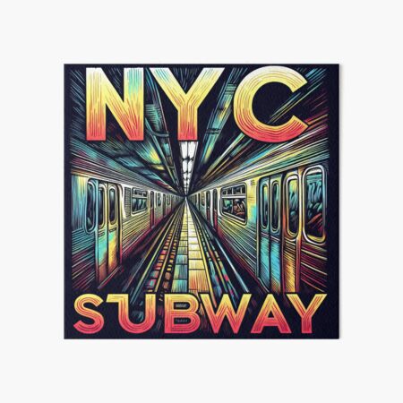 Artikel-Vorschau von New Yorker U-Bahn NYC U-Bahn-Zug, designt und verkauft von MayaDelaye.