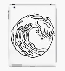 The Great Wave off Kanagawa B/W iPad Case/Skin