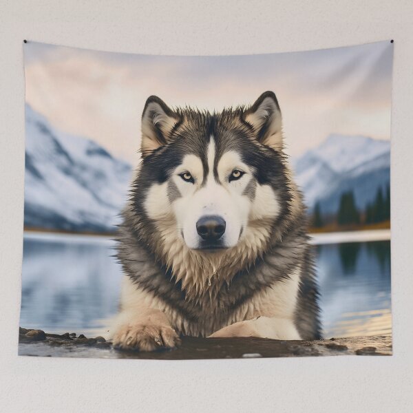 Item preview, Alaskan malamute breed, wolf dog, largde husky dog breed designed and sold by NBSStore.