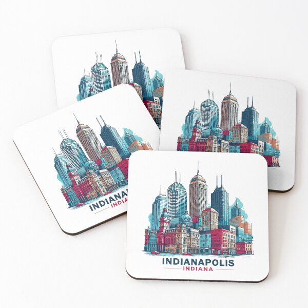 Item preview, Copy of INDIANAPOLIS INDIANA Watercolor Illustration designed and sold by PaintMeWorld.