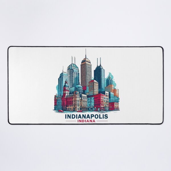 Item preview, Copy of INDIANAPOLIS INDIANA Watercolor Illustration designed and sold by PaintMeWorld.
