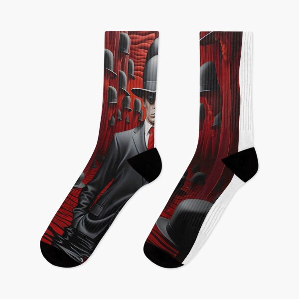 Item preview, Suit amidst Seas: Noir Illusions in Red Reflections designed and sold by AI-Only Creations.