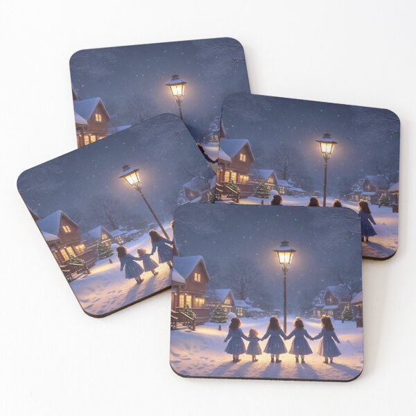 Item preview, Happy little village children designed and sold by m-y-A-I-A-R-T-.