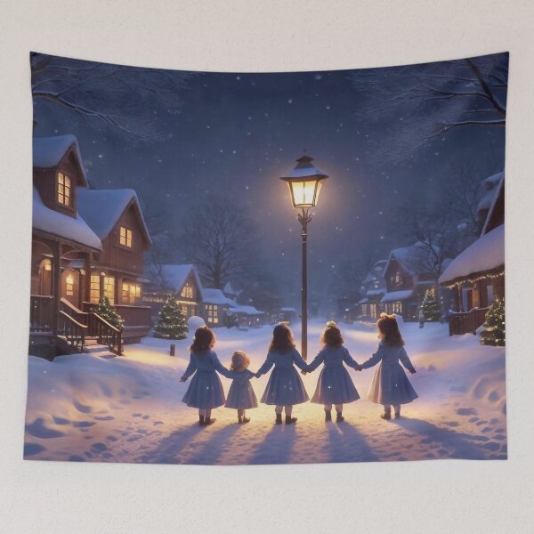 Item preview, Happy little village children designed and sold by M-Y-A-R-T-.