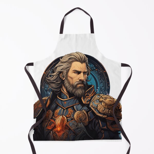 Item preview, Portrait of a medieval officer of a fantasy Winter's kingdom in search of Honor designed and sold by Trono-de-Metal.