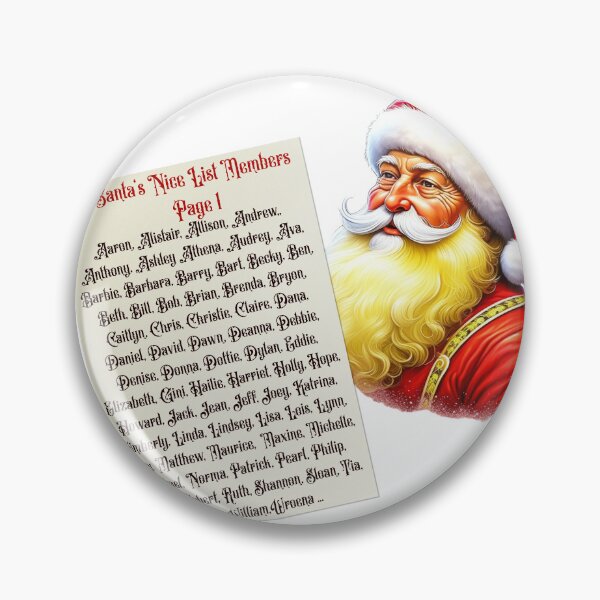 Item preview, Santa's Nice List Members designed and sold by Danasfamstore.