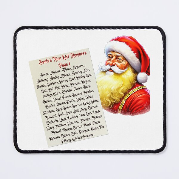 Item preview, Santa's Nice List Members designed and sold by Danasfamstore.