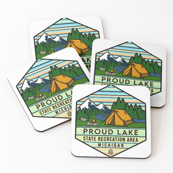 Item preview, Proud Lake State Recreation Area Hexagon designed and sold by VanyaKar.