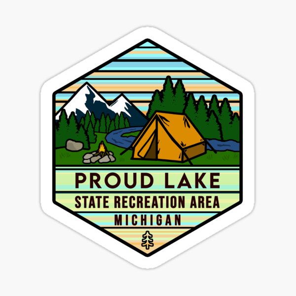 Item preview, Proud Lake State Recreation Area Hexagon designed and sold by VanyaKar.