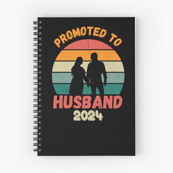 Item preview, Promoted To Husband 2024 Retro  designed and sold by Arinassart.