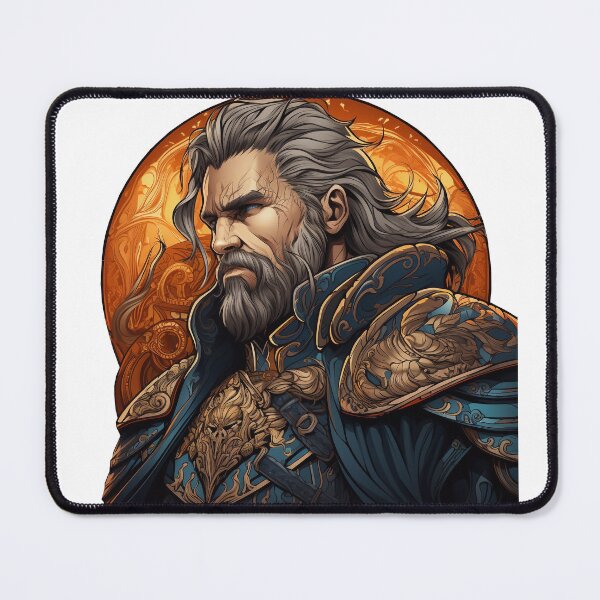 Item preview, Portrait of a medieval officer of a fantasy Winter's kingdom in search of Honor designed and sold by Trono-de-Metal.