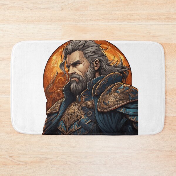 Item preview, Portrait of a medieval officer of a fantasy Winter's kingdom in search of Honor  designed and sold by Trono-de-Metal.