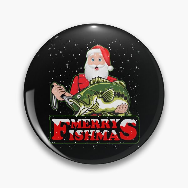 Item preview,  Merry Fishmas Funny Santa Claus Fishing  designed and sold by Smix Pixels.