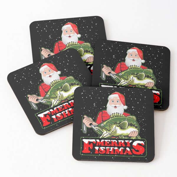 Item preview,  Merry Fishmas Funny Santa Claus Fishing  designed and sold by Smix Pixels.