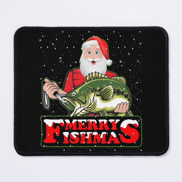 Item preview,  Merry Fishmas Funny Santa Claus Fishing  designed and sold by Smix Pixels.