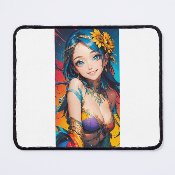 Item preview, Blue Hair Aesthetic Anime Girl designed and sold by JohnTitor2023.