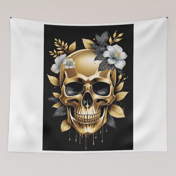 Item preview, Gold Skull Geometric Graffiti Style designed and sold by NeilODonnell.