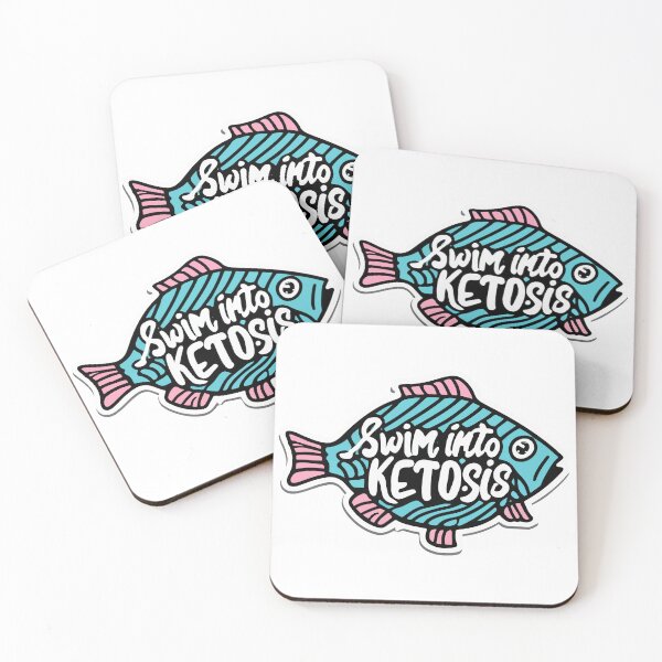 Item preview, Swim into Ketosis - Comic Style Fish Motivation designed and sold by NiftyWrx.