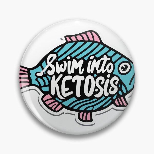 Item preview, Swim into Ketosis - Comic Style Fish Motivation designed and sold by NiftyWrx.