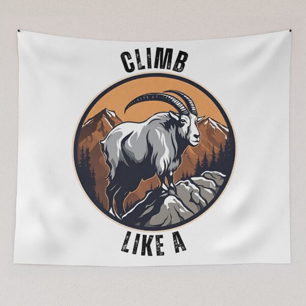 Item preview, Climb Like a Goat designed and sold by LittleGoblinPrs.