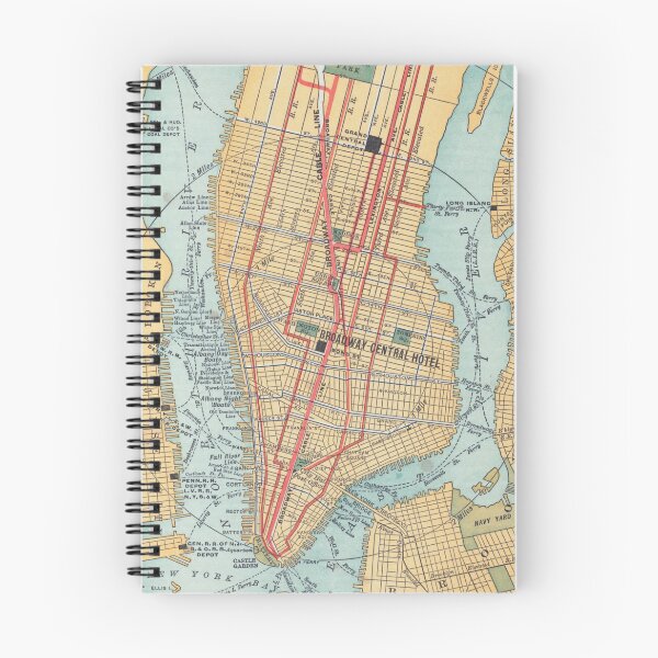 Item preview, Vintage Map of New York City (1900) designed and sold by BravuraMedia.