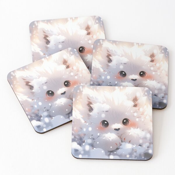 Item preview, Wonderful Anime Winter White Fox designed and sold by ArtsyChaosArt.