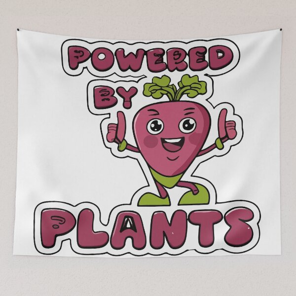 Item preview, Powered by Plants - Comic Beetroot Character designed and sold by NiftyWrx.