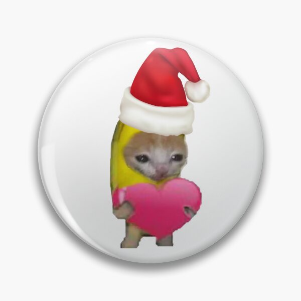 Item preview, christmas crying banana cat in love designed and sold by AlinaGil.