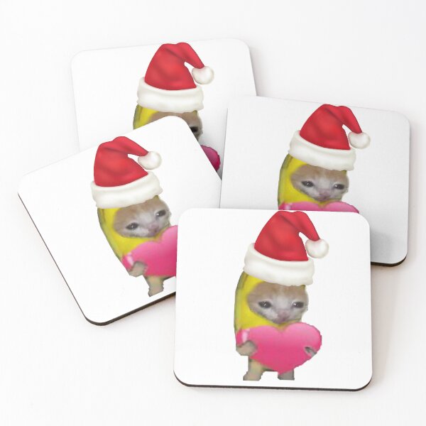 Item preview, christmas crying banana cat in love designed and sold by AlinaGil.