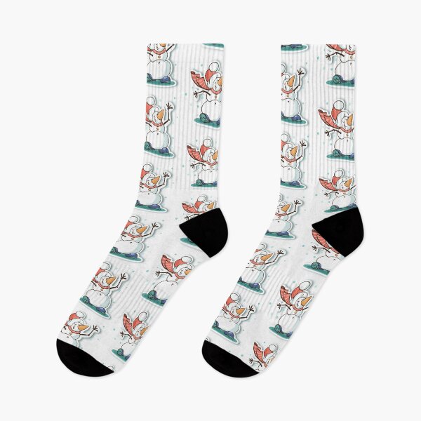 Item preview, Dancing snowman in a hat and scarf designed and sold by VaskanianArt.