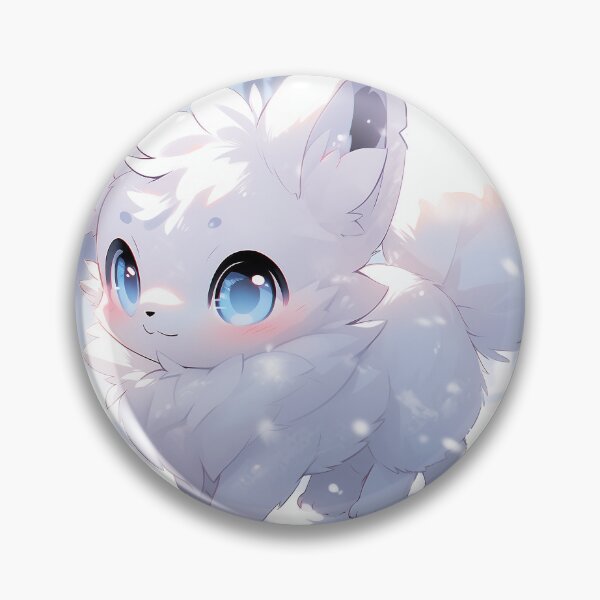 Item preview, Unique Anime Winter White Fox Magic designed and sold by ArtsyChaosArt.