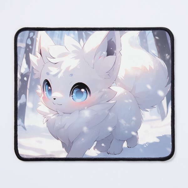 Item preview, Unique Anime Winter White Fox Magic designed and sold by ArtsyChaosArt.