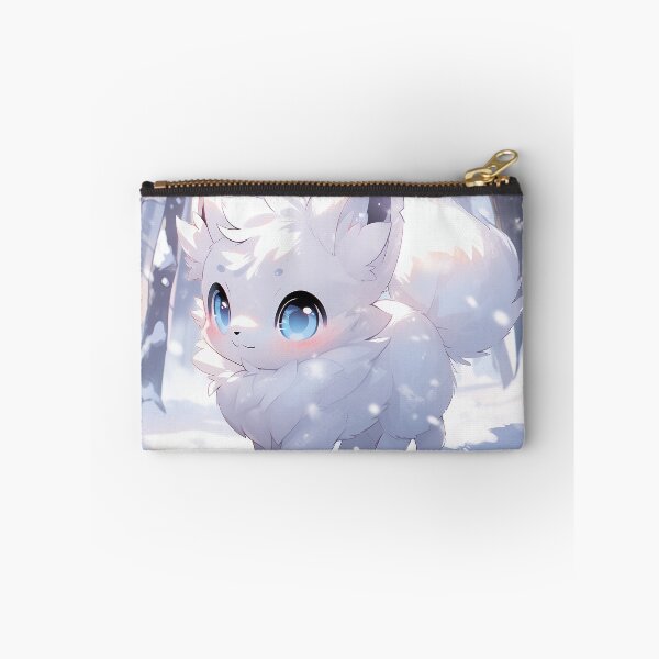 Item preview, Unique Anime Winter White Fox Magic designed and sold by ArtsyChaosArt.