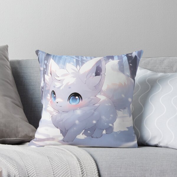 Item preview, Unique Anime Winter White Fox Magic designed and sold by ArtsyChaosArt.