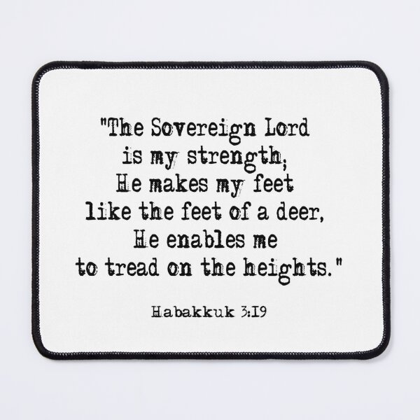 Item preview, Habakkuk 3:19 bible verse designed and sold by Run.Breathe.Create.
