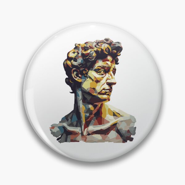 Item preview, Michelangelo's David Bust Head Portrait - Modern Art Pop Art Abstract David designed and sold by MadeByRobots.