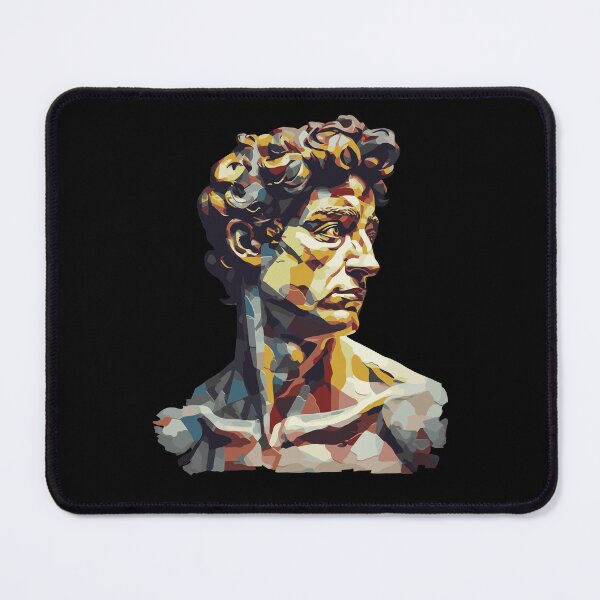 Item preview, Michelangelo's David Bust Head Portrait - Modern Art Pop Art Abstract David designed and sold by MadeByRobots.