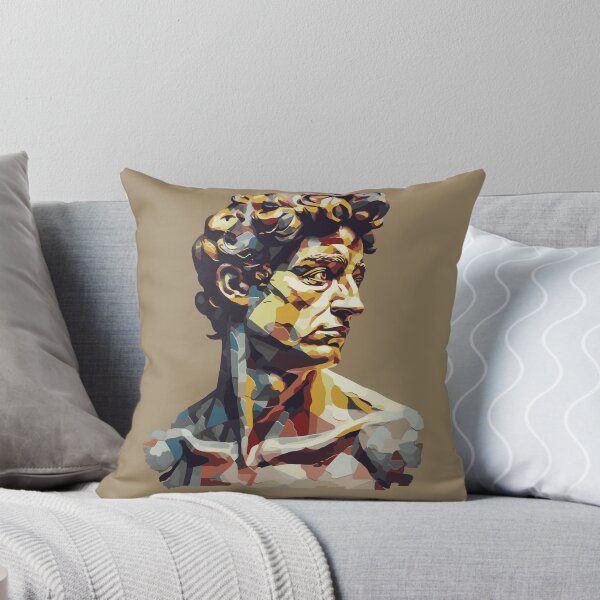 Item preview, Michelangelo's David Bust Head Portrait - Modern Art Pop Art Abstract David designed and sold by MadeByRobots.