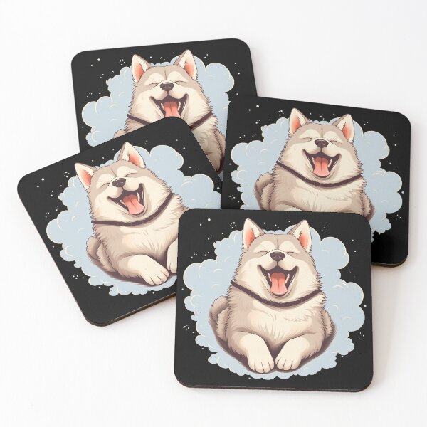 Item preview, Cute mini alaskan malamute husky dog breed puppy illustration designed and sold by NBSStore.
