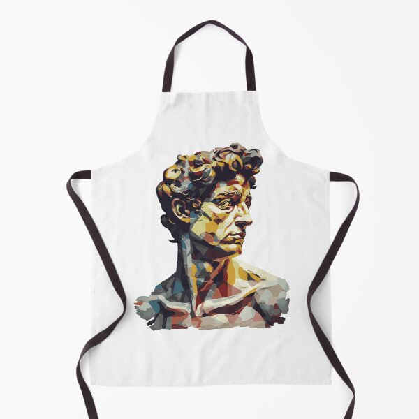 Item preview, Michelangelo's David Bust Head Portrait - Modern Art Pop Art Abstract David designed and sold by MadeByRobots.