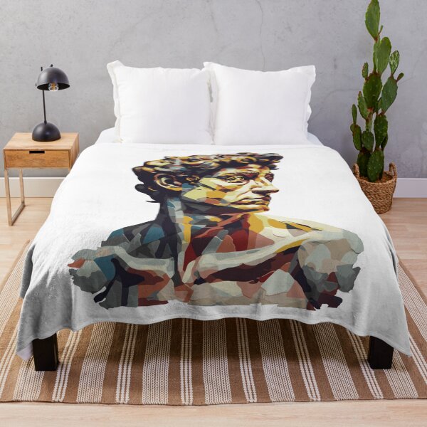 Item preview, Michelangelo's David Bust Head Portrait - Modern Art Pop Art Abstract David designed and sold by MadeByRobots.