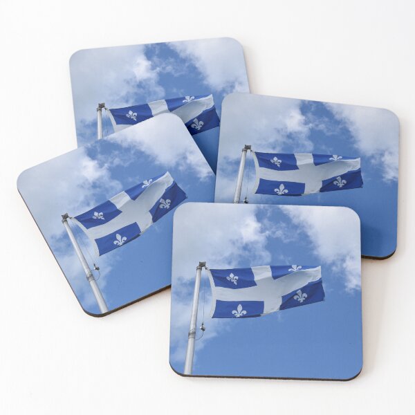Item preview, The flag of Quebec under a blue sky designed and sold by Claude Laprise.