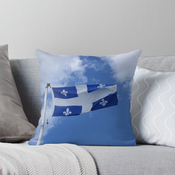 Item preview, The flag of Quebec under a blue sky designed and sold by Claude Laprise.